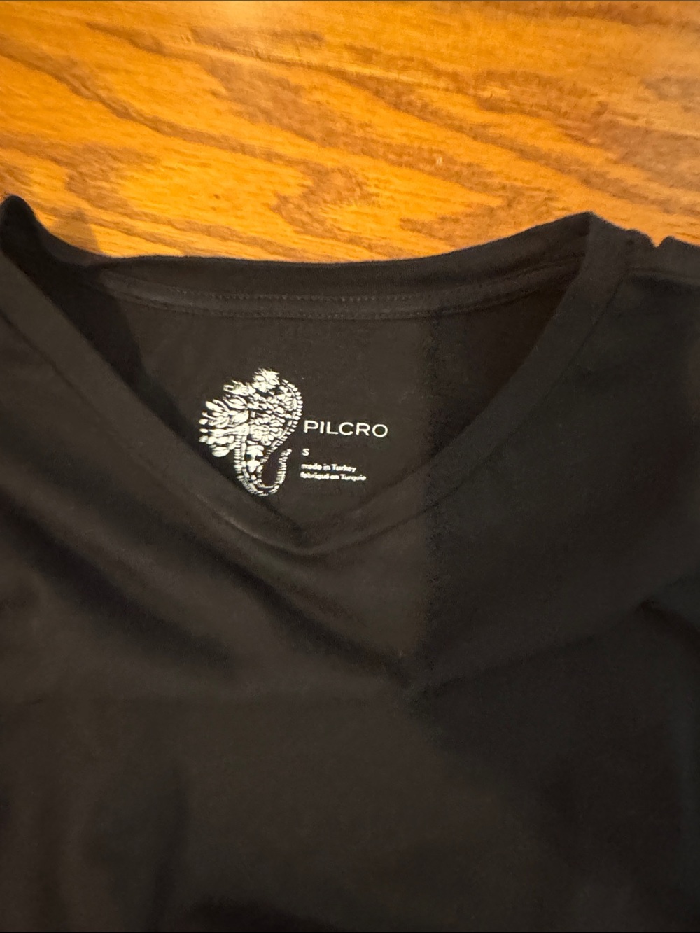 Pilcro Black Twist-Front Top
